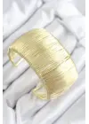 Pirinç Tel Sarma Model Gold Renk Kadın Bileklilk