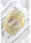 Pirinç Tel Sarma Model Gold Renk Kadın Bileklilk