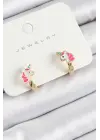 Pirinç Unıcorn Model Gold Renk Çocuk Küpe