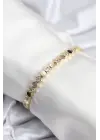 Pirinç VIP Seri Gold Renk Petek Model Kadın Bileklik