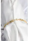 Pirinç VIP Seri Gold Renk Sıralı Kutup Yıldızı Kadın Bileklik