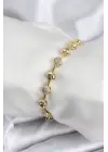 Pirinç VIP Seri Gold Renk Topçuk Model Kadın Bileklik