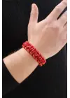 Sarı Kırmızı Paracord Bileklik
