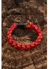Sarı Kırmızı Paracord Bileklik