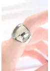 Silver Renk Ayarlanabilir Bombeli Ayna Yüzük