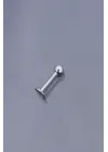 Silver Renk Düz Bar Tek Taraflı Top Model 316L Cerrahi Çelik Piercing