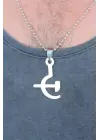 Silver Renk Metal Orak ve Balta Figürlü Erkek Kolye