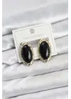 Siyah Badem Model Vintage Kadın Küpe