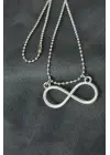 Sonsuzluk Sembolü Metal Erkek Kolye