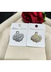 Swarovski Taşlı Zarif Kuğu Model Kadın Broş