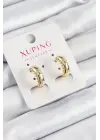 Xuping Çit Halka Model Gold Renk Kadın Küpe