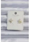 Xuping Altın Zirkon Taşlı Ağaç Küpe