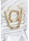 Xuping Gurmet Gold Renk Kolye ve Bileklik Seti
