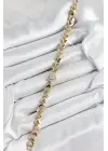 Xuping Pirinç Baget Kalp Model Gold Renk Kadın Bileklik