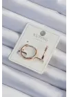 Xuping Rose Renk Kemik Model Halka Küpe