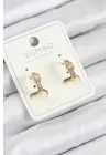 Xuping Zirkon Taşlı Kemer Model Gold Renk Kadın Küpe