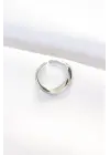 Yassı Silver Renk Ayarlanabilir Yüzük