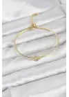 Yonca Model Gold Renk Kadın Bileklik