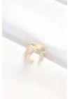Z Harfli Altın Renk Ayarlanabilir Yüzük