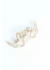 Zirkon Taşlı Metal Broş