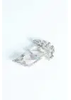 Zirkon Taşlı Metal Broş