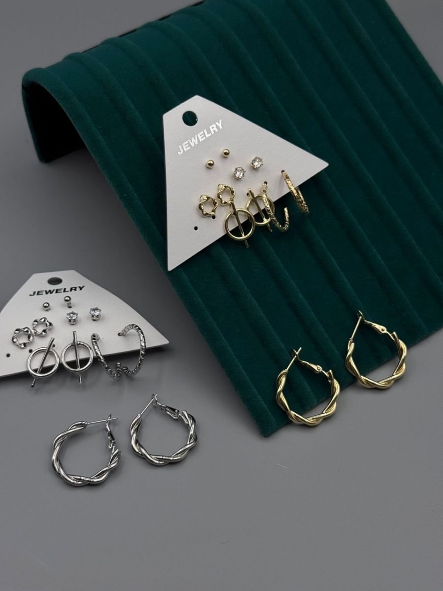 çelik küpe seti gleam