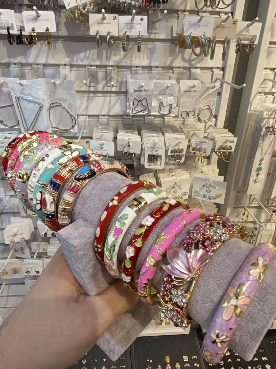 mineli kelepçe bileklik renkli