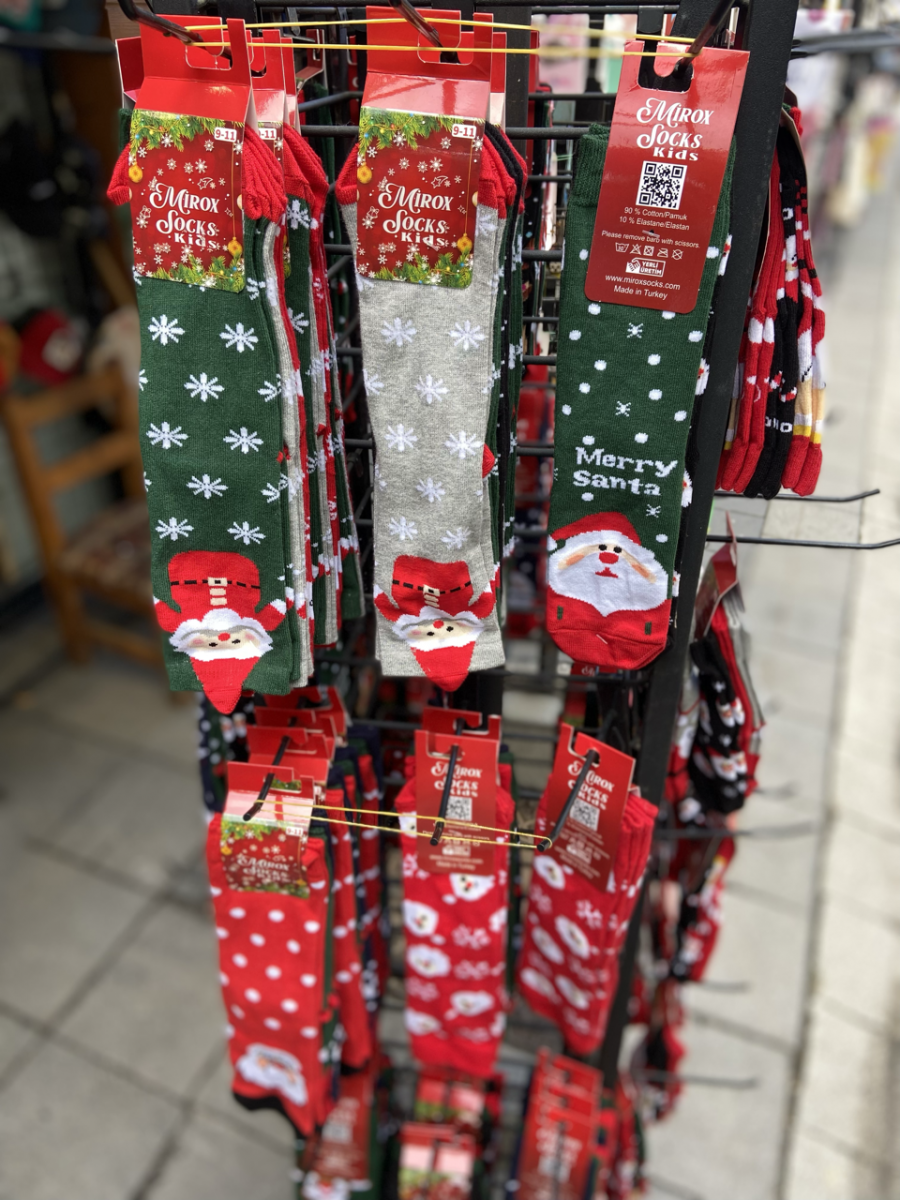 Kalın yeni yıl temalı 2026 çorap