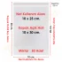 10x25+5 cm.(10x30) 50 Adet Şeffaf Bantlı Yapışkanlı OPP Poşet
