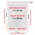11x25+5 cm.(11x30) 1.000 Adet Şeffaf Bantlı Yapışkanlı OPP Poşet