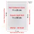 11x25+5 cm.(11x30) 50 Adet Şeffaf Bantlı Yapışkanlı OPP Poşet