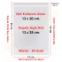 13x20+5 cm.(13x25) 50 Adet Şeffaf Bantlı Yapışkanlı OPP Poşet