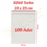 19x25 cm. Kilitli Torba (100 Adet)