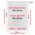 20x20+5 cm.(20x25) 1.000 Adet Şeffaf Bantlı Yapışkanlı OPP Poşet