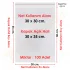 30x30+5 cm.(30x35) 100 Adet Şeffaf Bantlı Yapışkanlı Jelatin Poşet