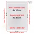 4x15+5 cm.(4x20) 250 Adet Şeffaf Bantlı Yapışkanlı OPP Poşet