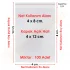 4x8+4 cm.(4x12) 100 Adet Şeffaf Bantlı Yapışkanlı OPP Poşet