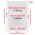 7x20+5 cm.(7x25) 250 Adet Şeffaf Bantlı Yapışkanlı OPP Poşet