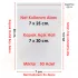 7x25+5 cm.(7x30) 50 Adet Şeffaf Bantlı Yapışkanlı OPP Poşet