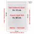 8x15+5 cm.(8x20) 100 Adet Şeffaf Bantlı Yapışkanlı OPP Poşet