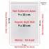 9x25+5 cm.(9x30) 50 Adet Şeffaf Bantlı Yapışkanlı OPP Poşet