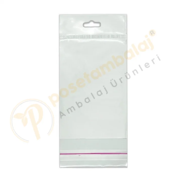 10x25 cm (Kapalı Hali 10x15 cm) 1.000 Adet OPP Askılı Meksika Şapkalı Poşet