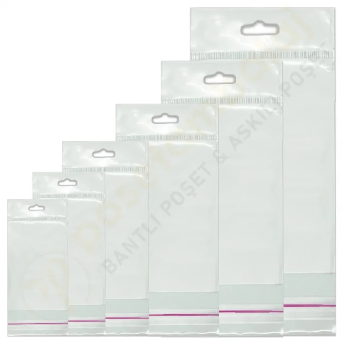 13x15 cm (Kapalı Hali 13x5 cm) 1.000 Adet OPP Askılı Meksika Şapkalı Poşet