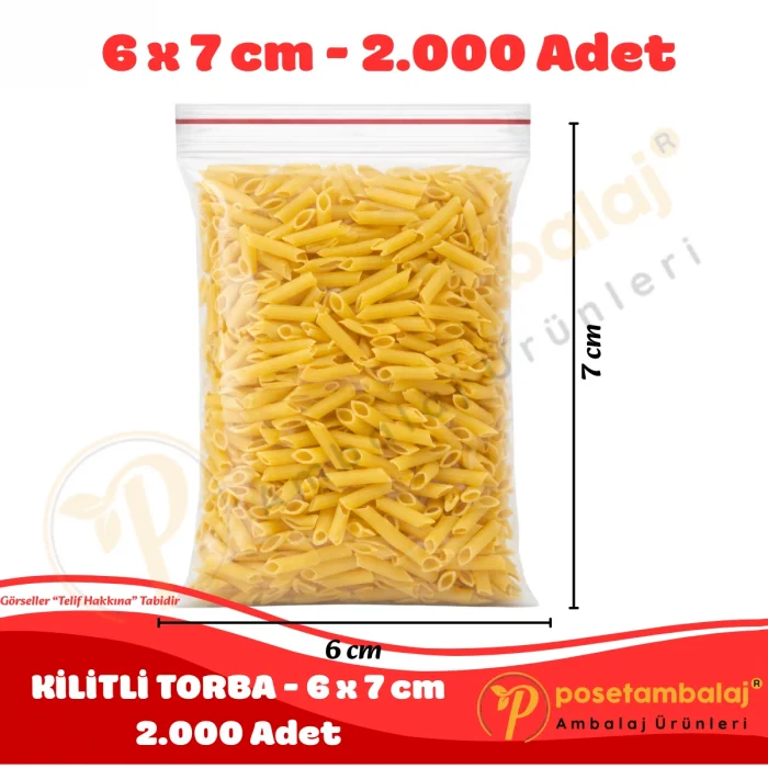 6x7 cm. Kilitli Torba (2.000 Adet)