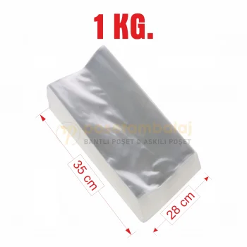 28x35 cm. Şeffaf Bantsız Düz Jelatin / 1 kg.