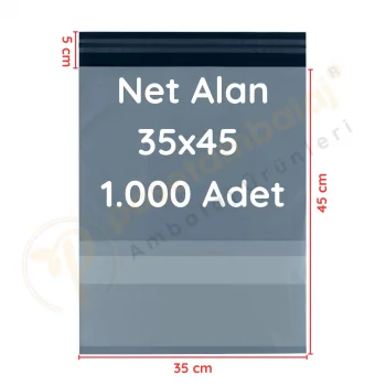 35x45+5 cm (35x50) Cepli Kargo Poşeti 1.000 Adet