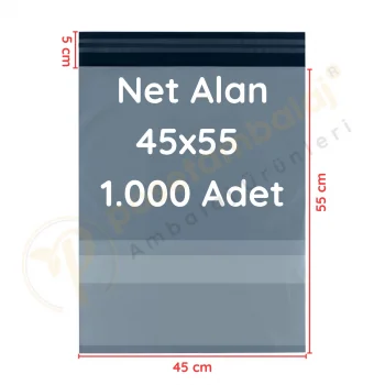 45x55+5 cm (45x60) Cepli Kargo Poşeti 1.000 Adet