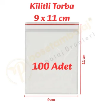9x11 cm. Kilitli Torba (100 Adet)