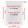 11x10+5 cm.(11x15) 50 Adet Şeffaf Bantlı Yapışkanlı OPP Poşet