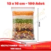 13x16 cm. Kilitli Torba (100 Adet)